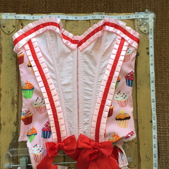 MYSTERY HOUSE COSPLAY COSTUME CORSET TOP CUPCAKE GIRL DELUXE COSTUME S NIP - Picture 13 of 15